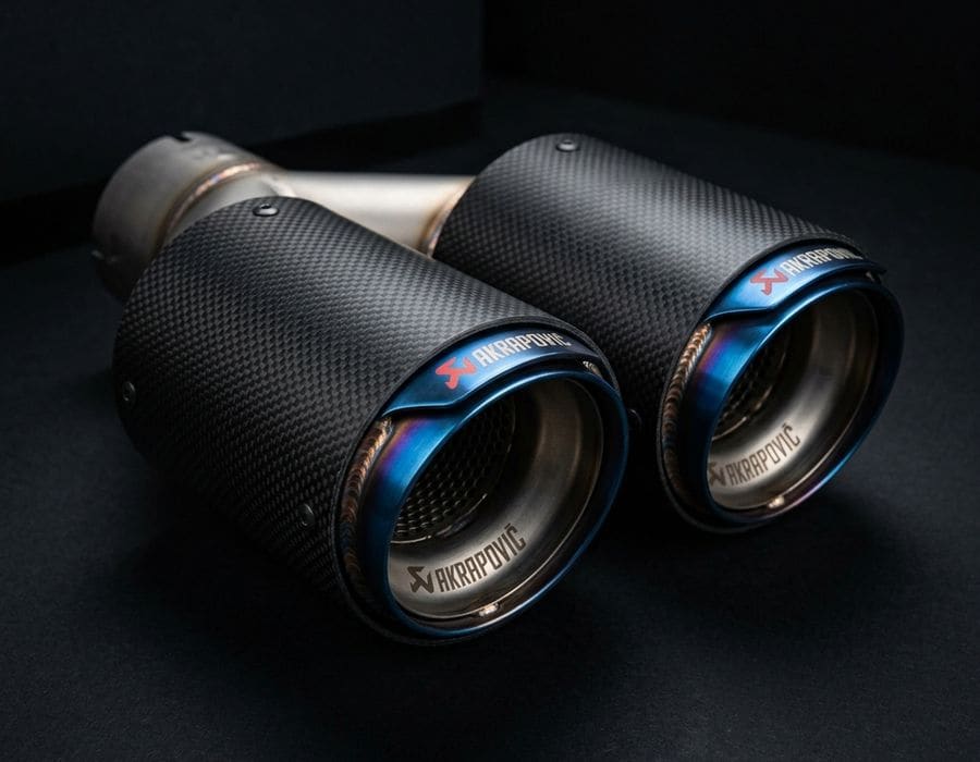 Akrapovic Slip-On Titanium Exhaust Tips